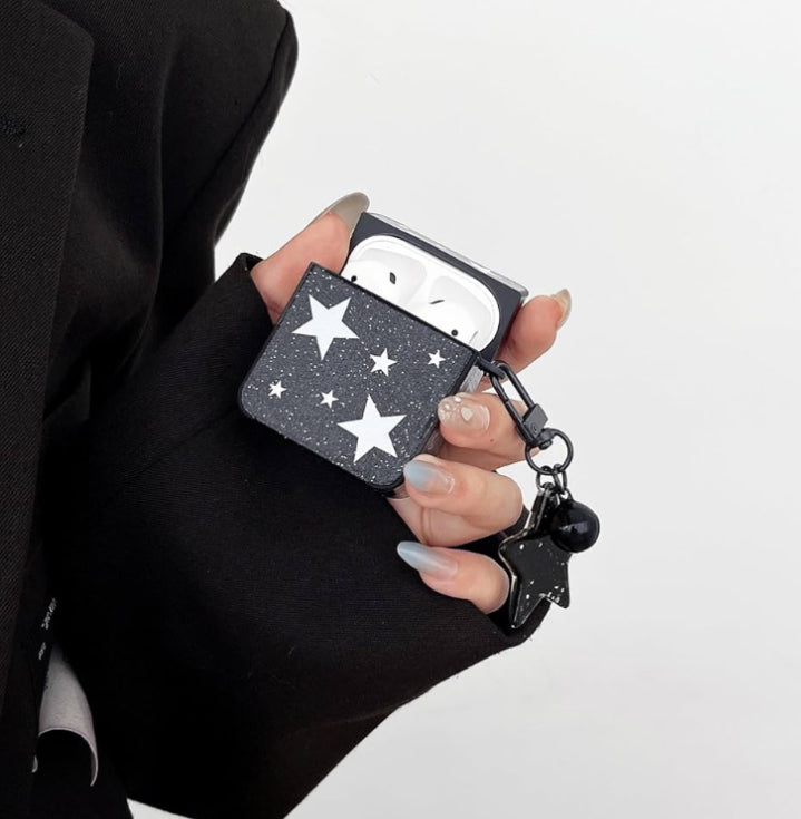 Black Star Pattern Case for AirPods Pro 2nd