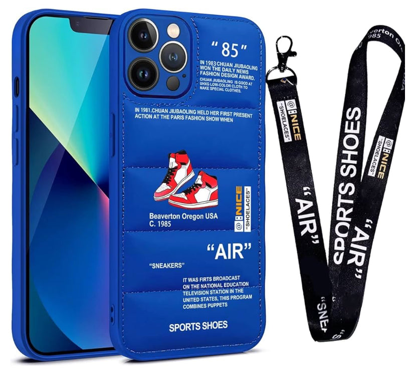 Sports Shoes Brand Phone Puffer Case