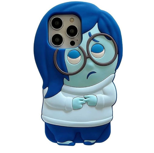 Blue Sadness Inside Out 2 Pixar 3D Cartoon