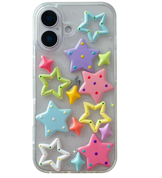 Cartoon 3D Colorful Stars