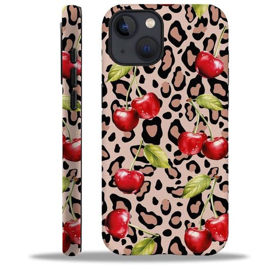 Cherry Leopard Print Shockproof