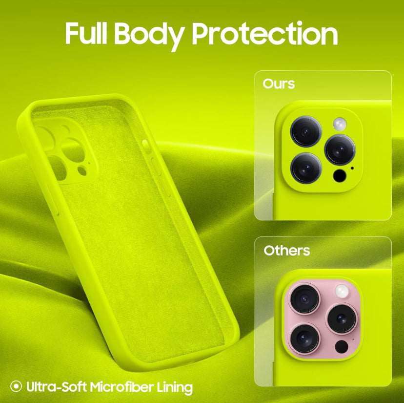 Full Camera Protection,Silicone Shockproof Protective Slim Phone Case