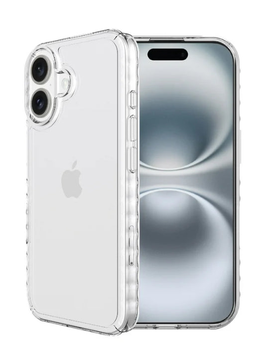 onn. Protective Gel Phone Case for iPhone 16 - Clear