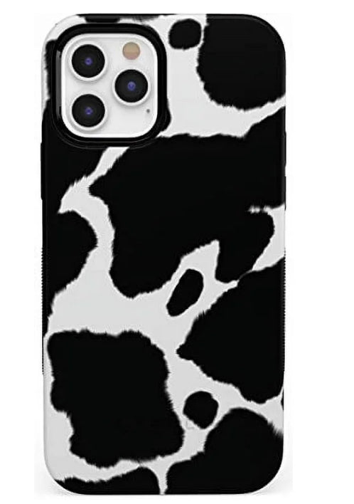 Casely iPhone 12/12 Pro Phone Case | Compatible with MagSafe | Current Mood | Cow Print Case