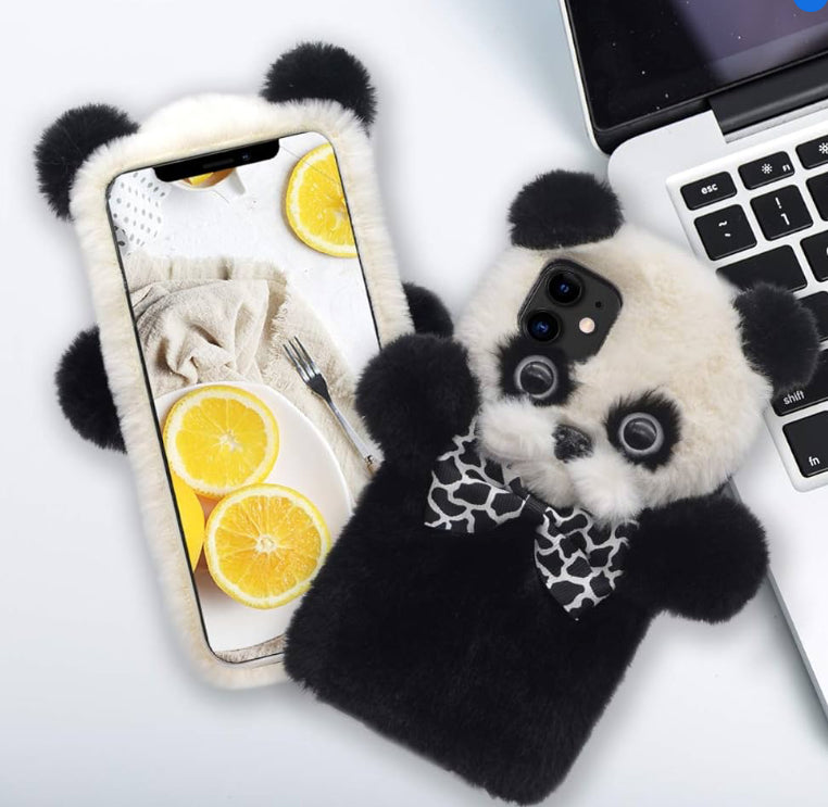 Handmade Fluffy Furry Cartoon Cute Panda Stylish