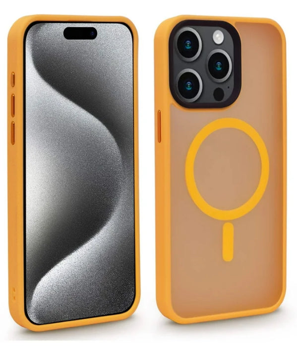 Translucent Phone Case for iPhone 15 Pro Max | Orange