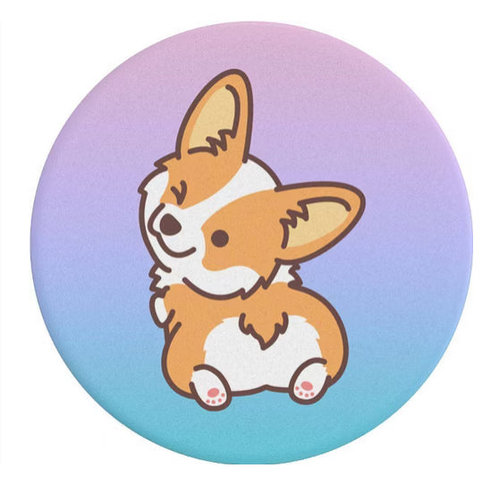 PopSockets PopGrip Animal Friend Cell Phone Grip & Stand - Cheeky Corgi