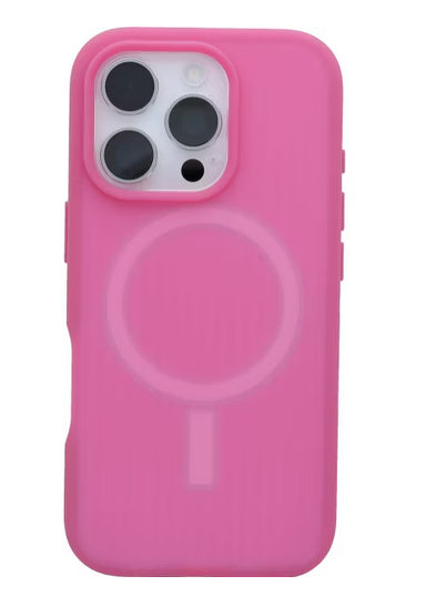 OtterBox Apple iPhone 16 Pro Symmetry Series Soft Touch for MagSafe Case - Foxberry Pink