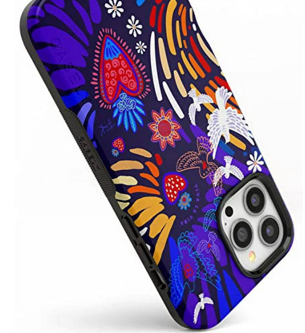 Casely iPhone 13 Pro Max Case | Compatible with MagSafe | Viva La Vida | Frida Kahlo Collage Case