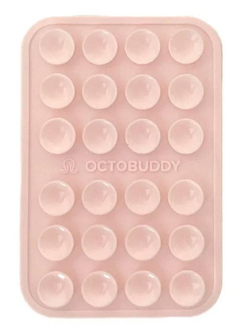 Octobuddy Silicone Suction Adhesive Mount Phone Case Chalk Pink for iPhone and Android