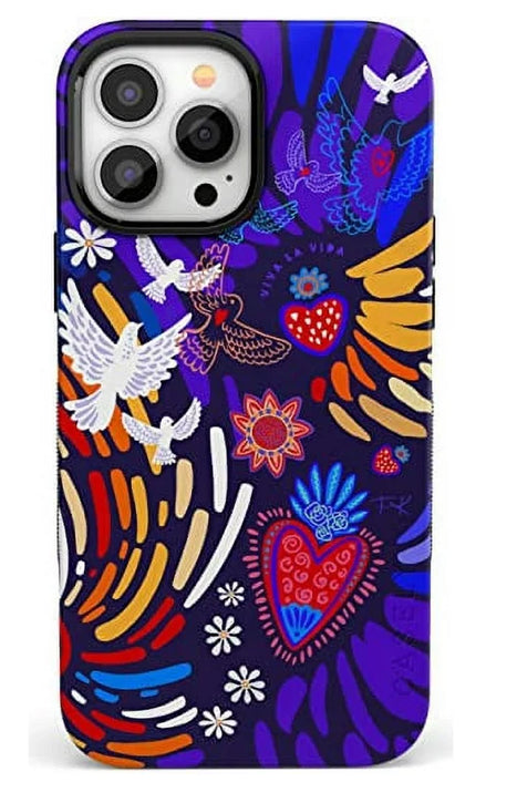 Casely iPhone 13 Pro Max Case | Compatible with MagSafe | Viva La Vida | Frida Kahlo Collage Case