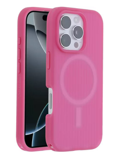 OtterBox Apple iPhone 16 Pro Symmetry Series Soft Touch for MagSafe Case - Foxberry Pink