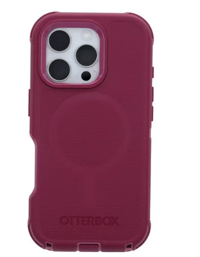 OtterBox Apple iPhone 16 Pro Defender Series Pro for MagSafe Case- Foxberry Pink